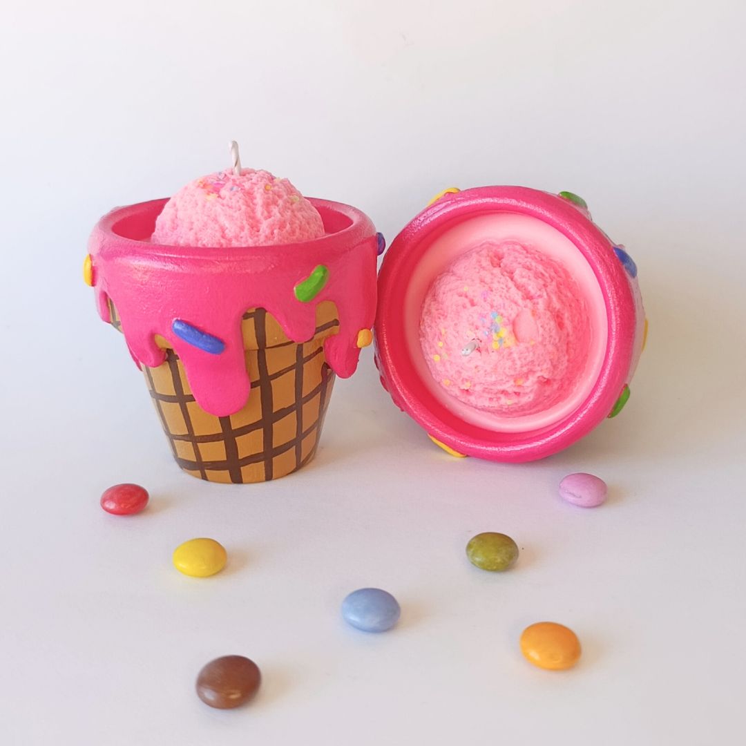 🍦 Maceta Vela Helado 7cm 🍦