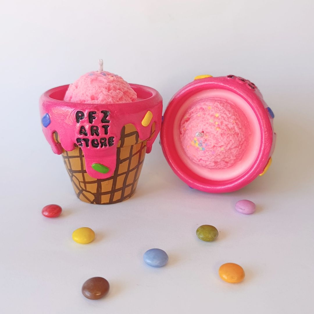 🍦 Maceta Vela Helado 7cm 🍦