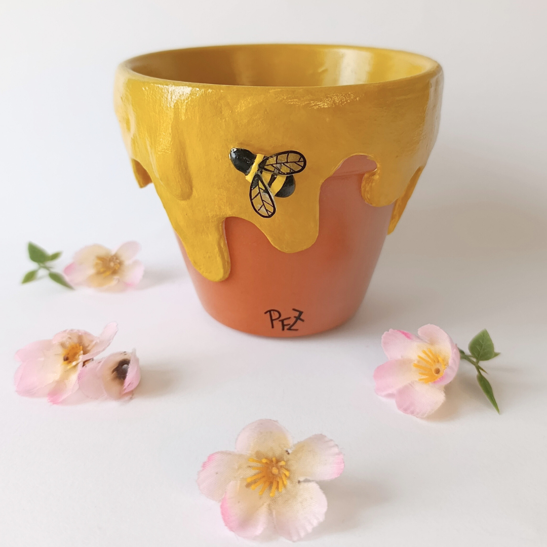 🍯 🐝 Maceta Miel XL 11cm 🐝 🍯