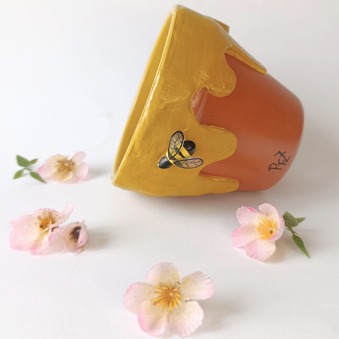 🍯 🐝 Maceta Miel XL 11cm 🐝 🍯