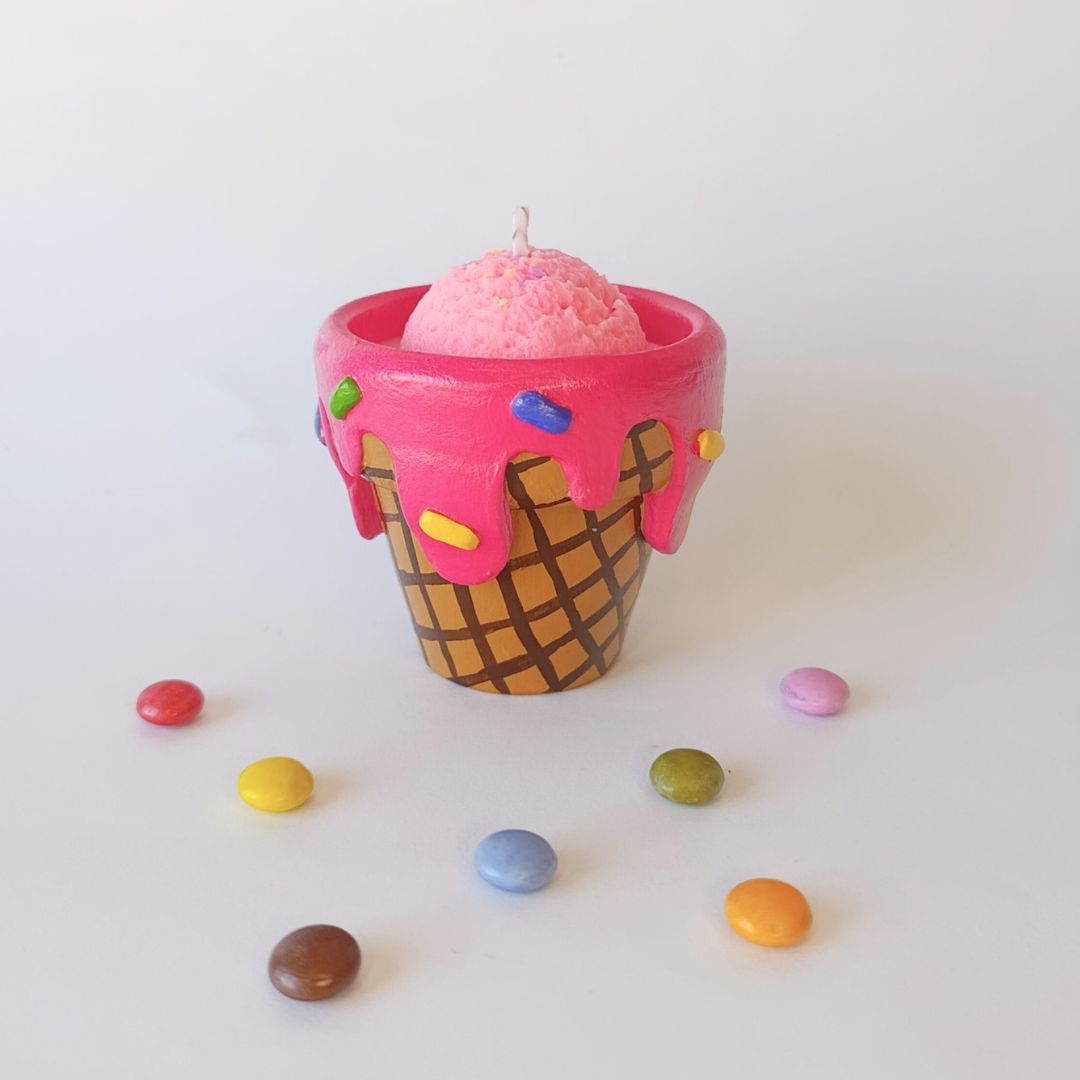 🍦 Maceta Vela Helado 7cm 🍦